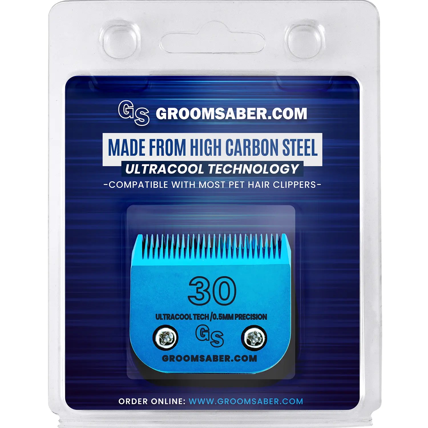 30# Blue Steel Dog Clipper Blade (0.5 mm)